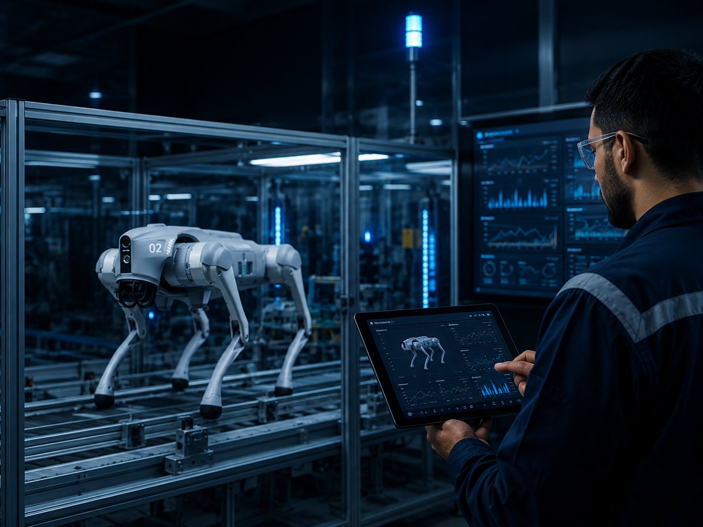 Humanoid robotic system receiving ongoing support